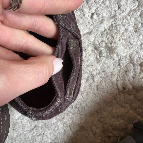 Sketchers Mens Brown Denim and Tan Relaxed Fit Memory Foam Low Sneakers SZ 11 - Picture 6 of 11